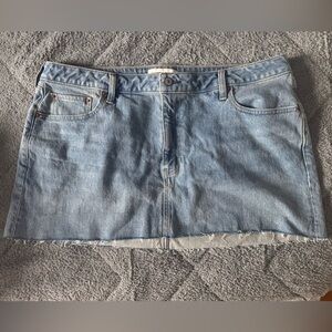 Abercrombie & Fitch Blue Denim High-Rise Skirt
